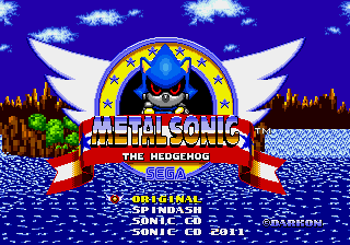 Metal Sonic in Sonic the Hedgehog Title Screen
